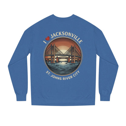 Jacksonville Crewneck Sweatshirt — I  Jacksonville St. Johns River City Graphic