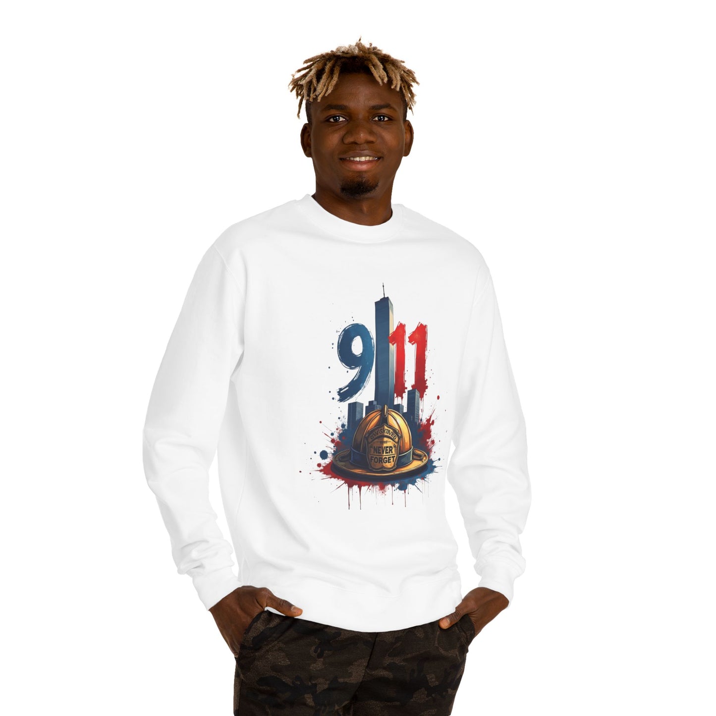 9/11 Memorial Sweatshirt – Firefighter Tribute Crewneck