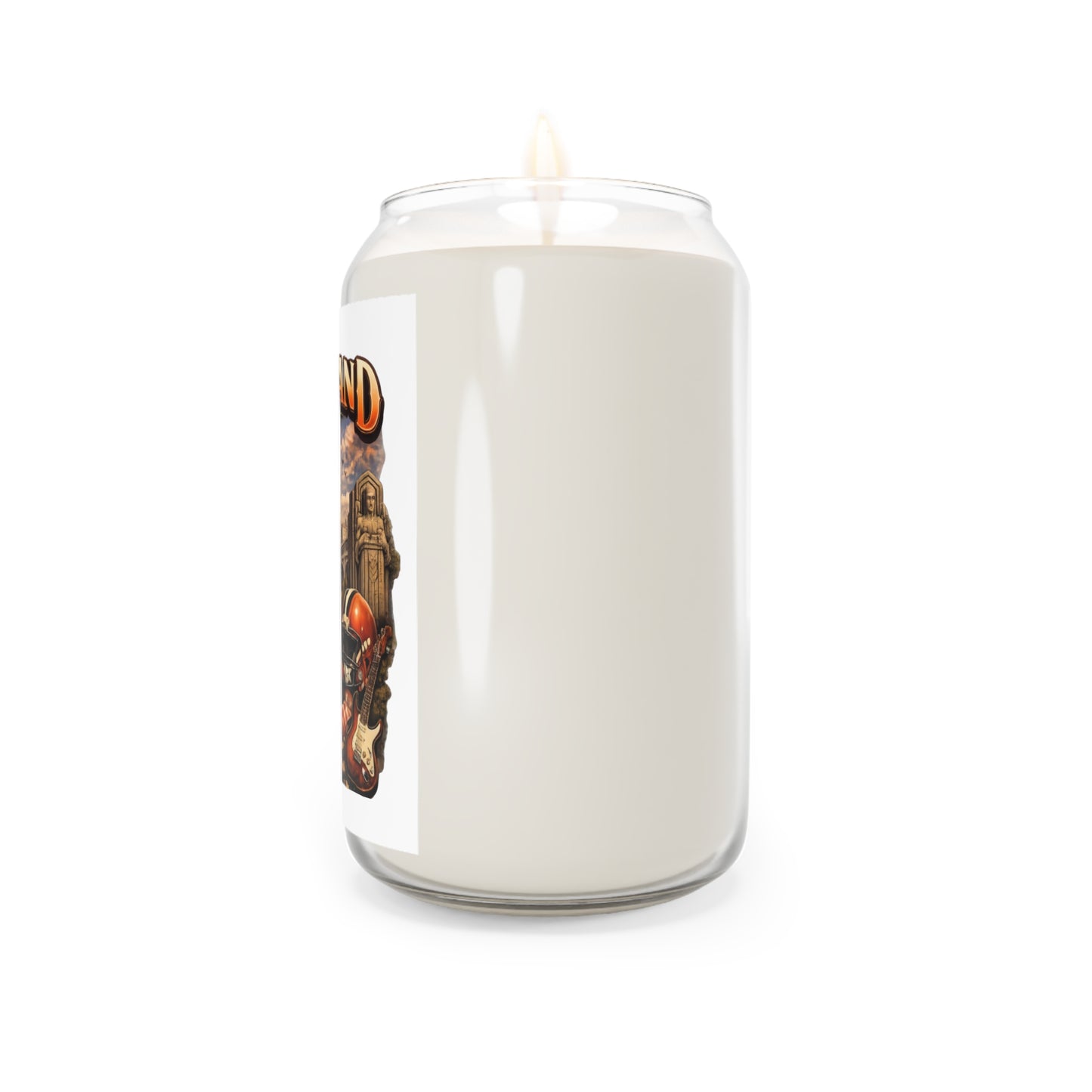 Cleveland Ohio Scented Soy Candle 13.75oz — Cityscape & Football Keepsake