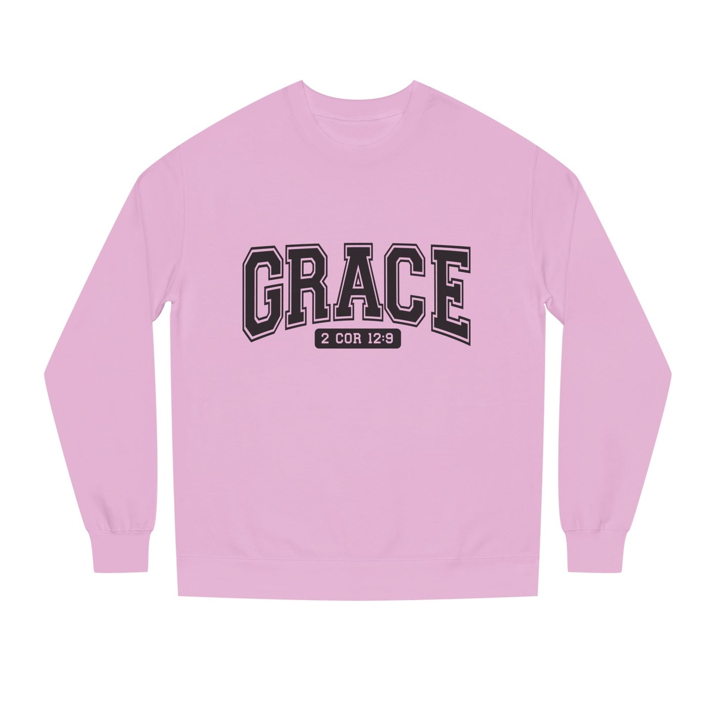 Grace Crewneck Sweatshirt – 'GRACE' 2 Cor 12:9 Christian Pullover