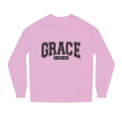 Grace Crewneck Sweatshirt – 'GRACE' 2 Cor 12:9 Christian Pullover