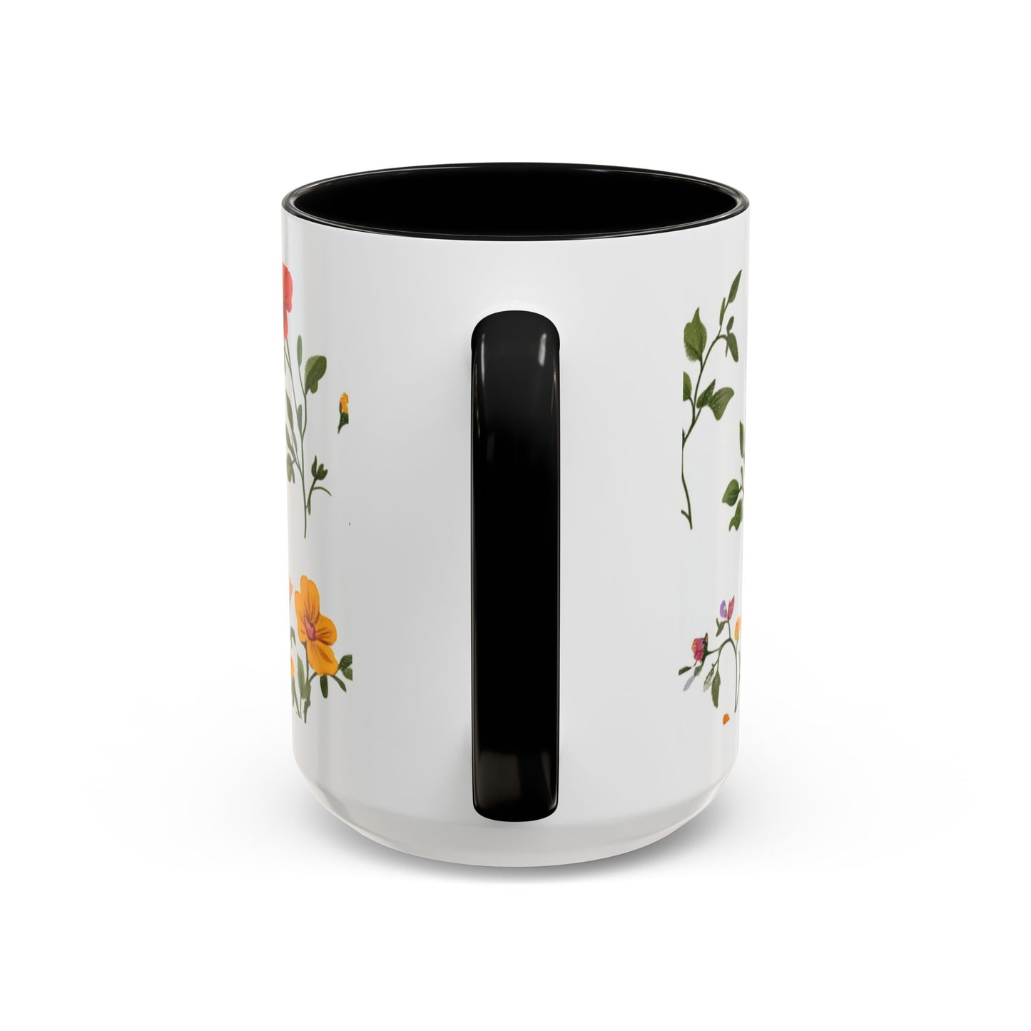 Floral "Her Love Is the Quiet Strength" Accent Coffee Mug — Inspirational Mother's Day Gift