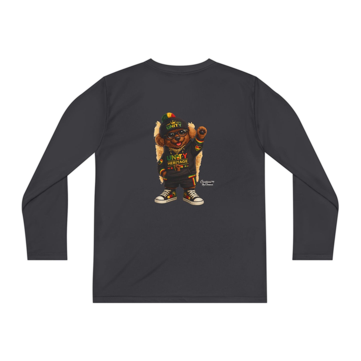 T-Shirt — Kids Rasta Teddy Graphic Long Sleeve