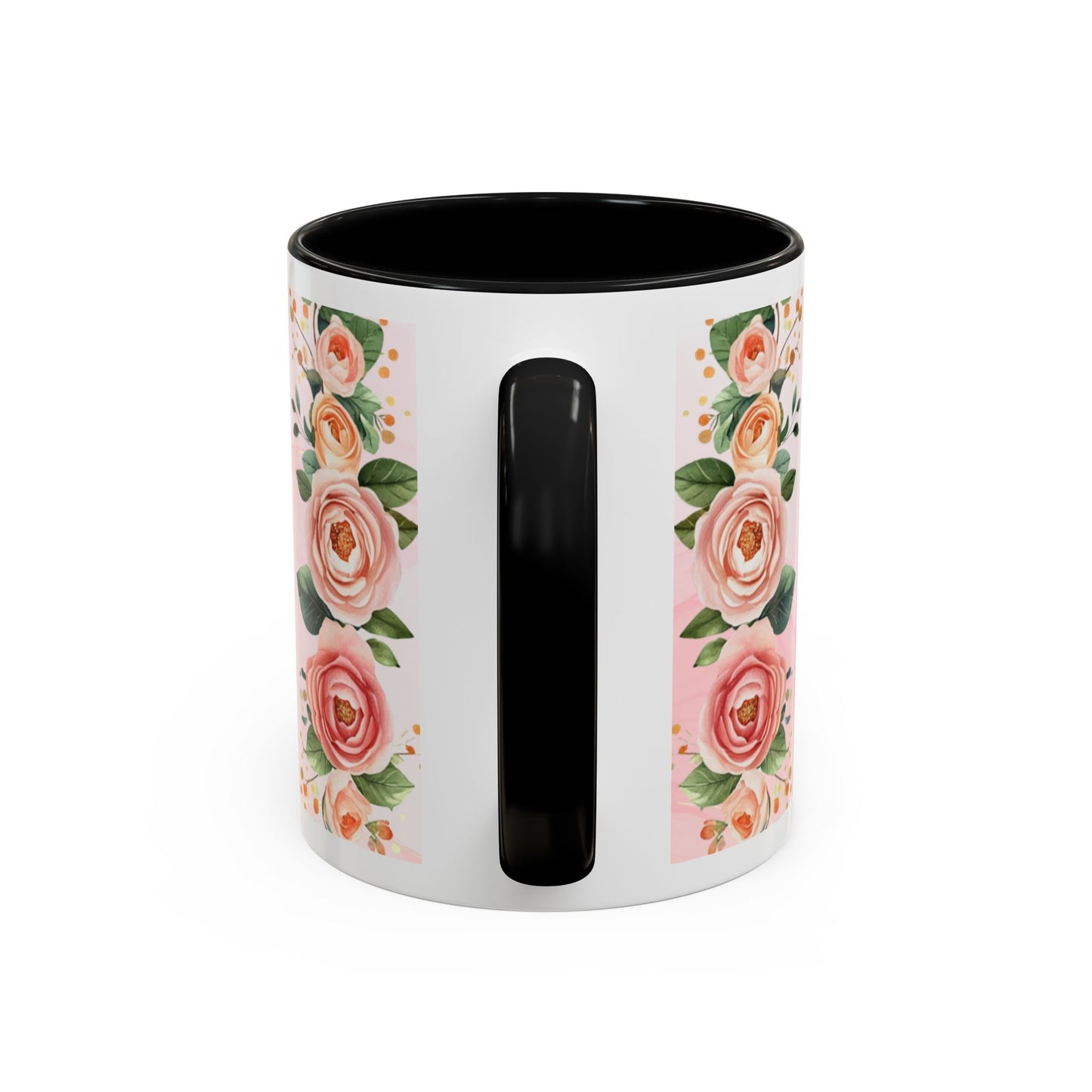 Mom Floral Accent Coffee Mug – Pink Mother's Day Gift (11/15oz)