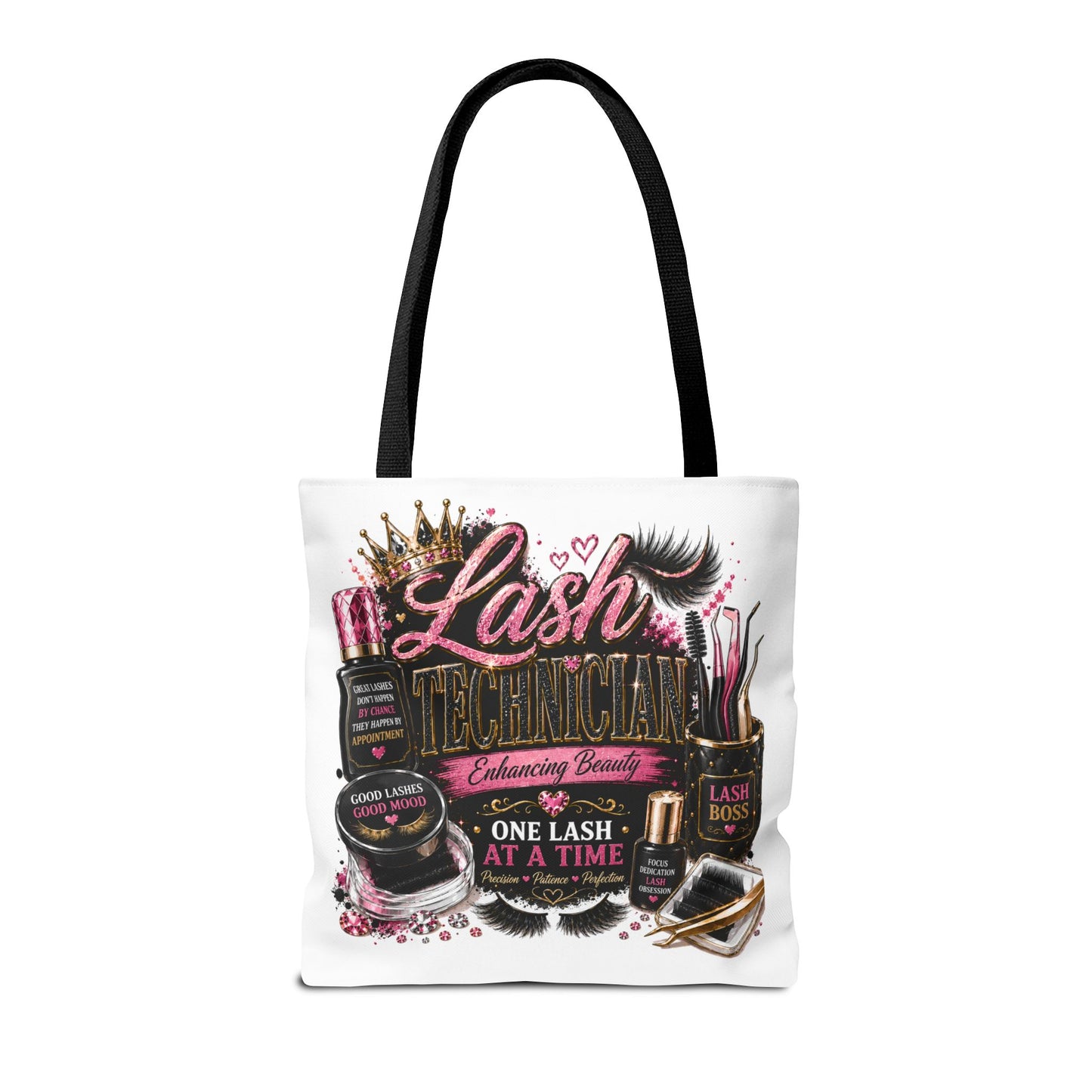 Lash Technician Tote Bag – 'One Lash at a Time' Beauty Cosmetics Canvas Tote