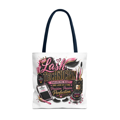 Lash Technician Tote Bag — Glam Beauty Artist Gift, ‘Lash Technician: Enhancing Beauty’ Design