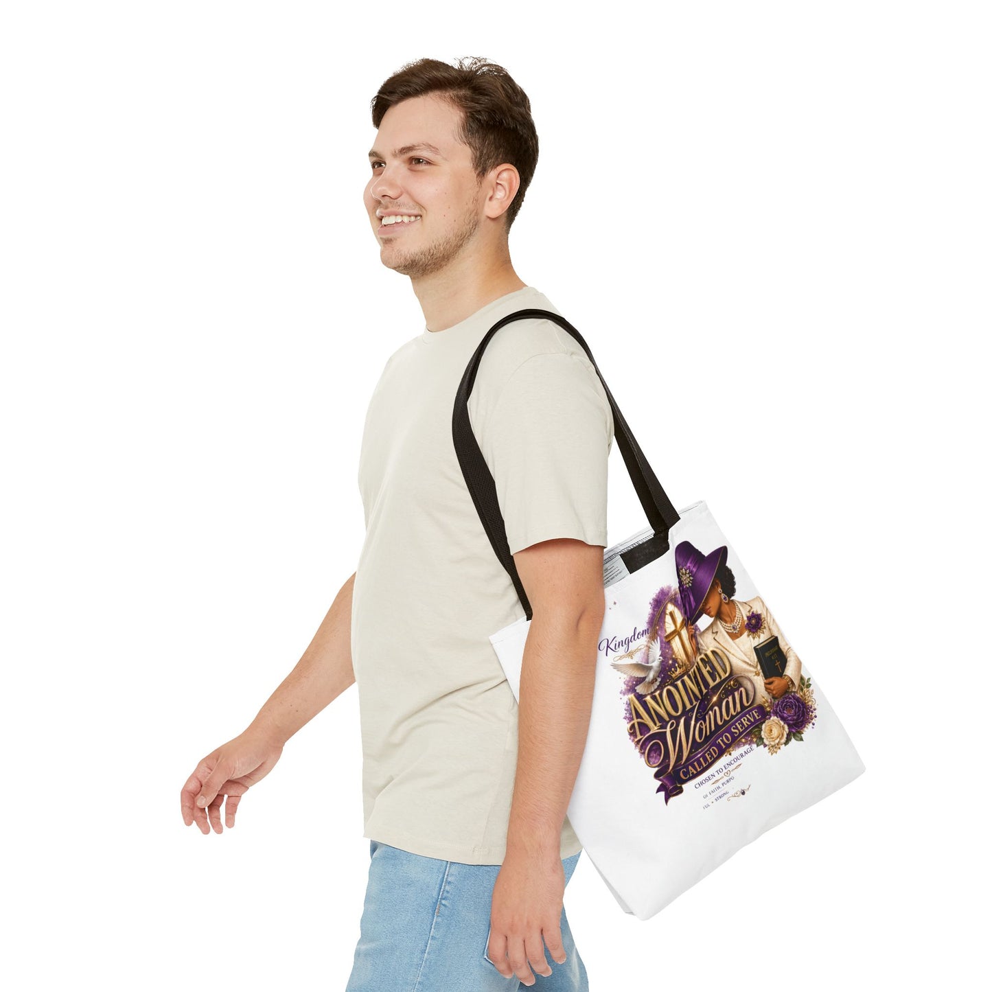 Anointed Woman Tote Bag – 'Called to Serve' Faithful Church Purse