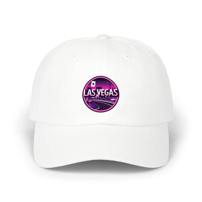 Las Vegas Vintage Patch Dad Cap — Retro Neon Casino Baseball Hat