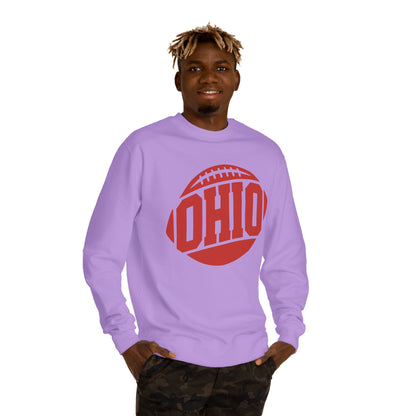 Ohio Football Crewneck Sweatshirt — Vintage Collegiate Game Day Pullover