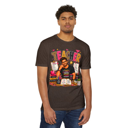 Teacher Appreciation T-Shirt — "Teach Love Inspire" Colorful Teacher Graphic Tee