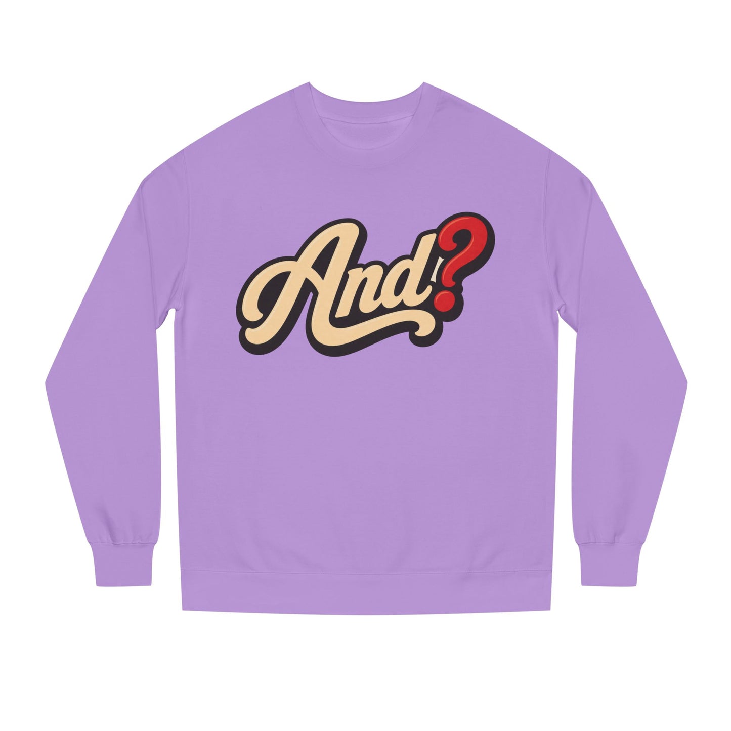And? Retro Script Crewneck Sweatshirt