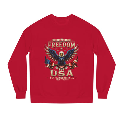 Freedom USA Eagle Sweatshirt — Patriotic 4th of July Crewneck