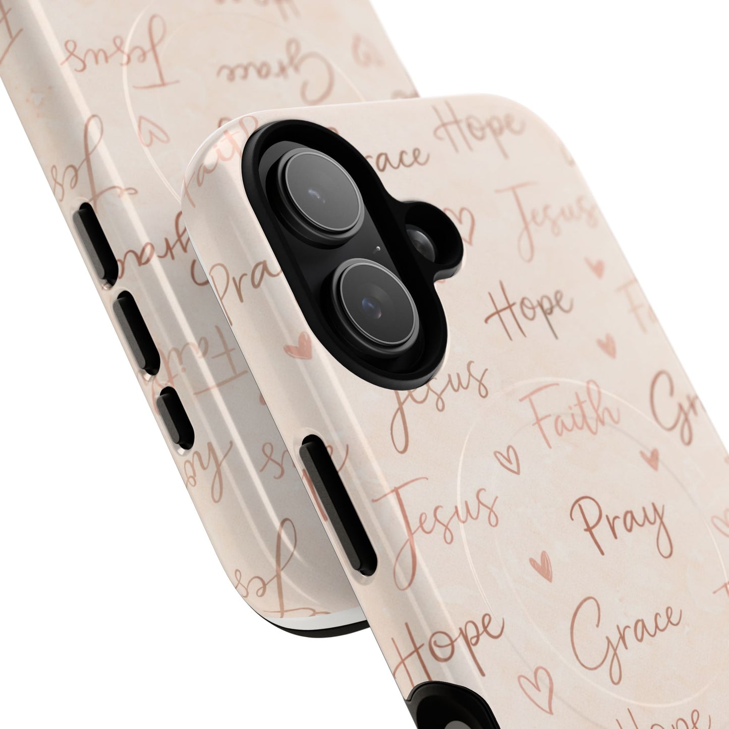 Christian Words Tough Magnetic Phone Case — Hope Pray Grace Jesus Faith