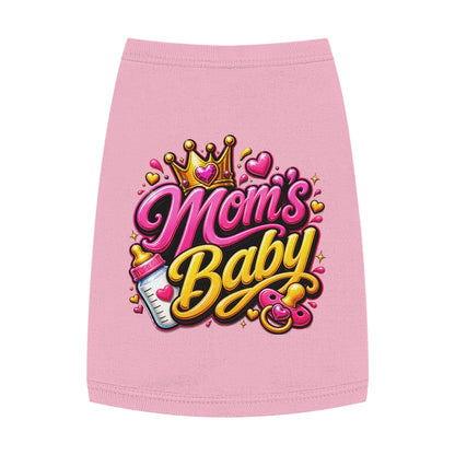 Pet Tank Top — “Mom's Baby” Cute Princess Graphic Dog Tee