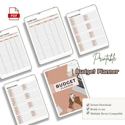 budget planner, expense tracker, money planner, finance tracker, monthly budget, savings planner, bill tracker, budget sheet, finance pdf, money tracker, printable budget, home budget, personal finance