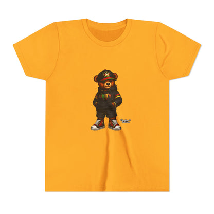 Youth T‑Shirt — Cool Bear Graphic Tee with 'UNITY' Hoodie Design