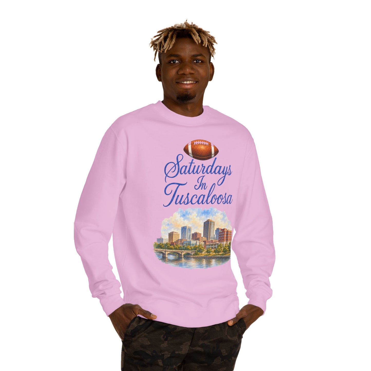 Saturdays in Tuscaloosa Crewneck Sweatshirt — Football City Skyline Pullover