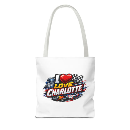 I Love Charlotte Racing Tote Bag
