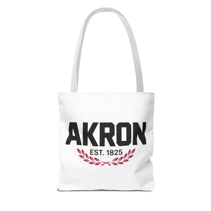 Akron Est. 1825 Tote Bag — City Pride Canvas Tote