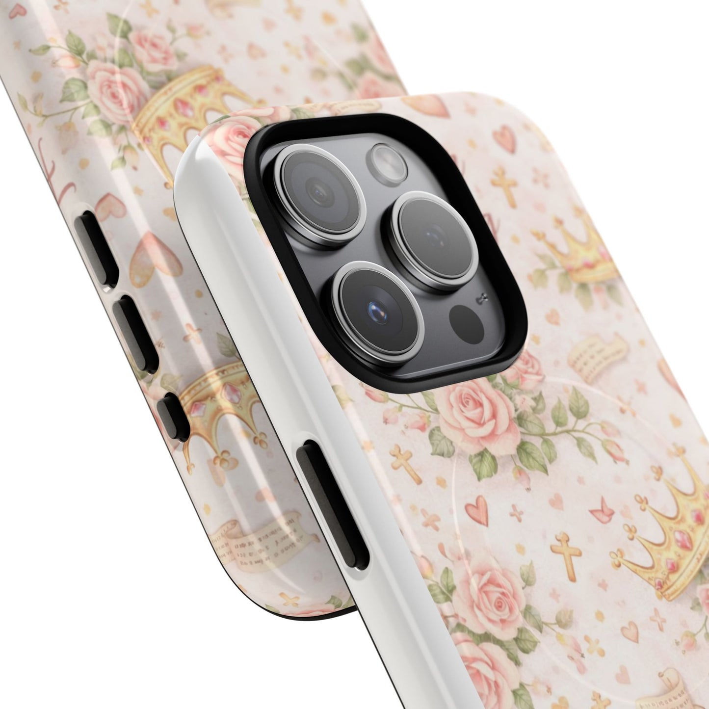 Daughter of the King Floral Phone Case — Tough Magnetic Protective Cover
