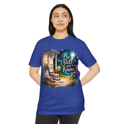 Be Still and Know T-Shirt — Cozy Porch & Moonlight Faith Tee