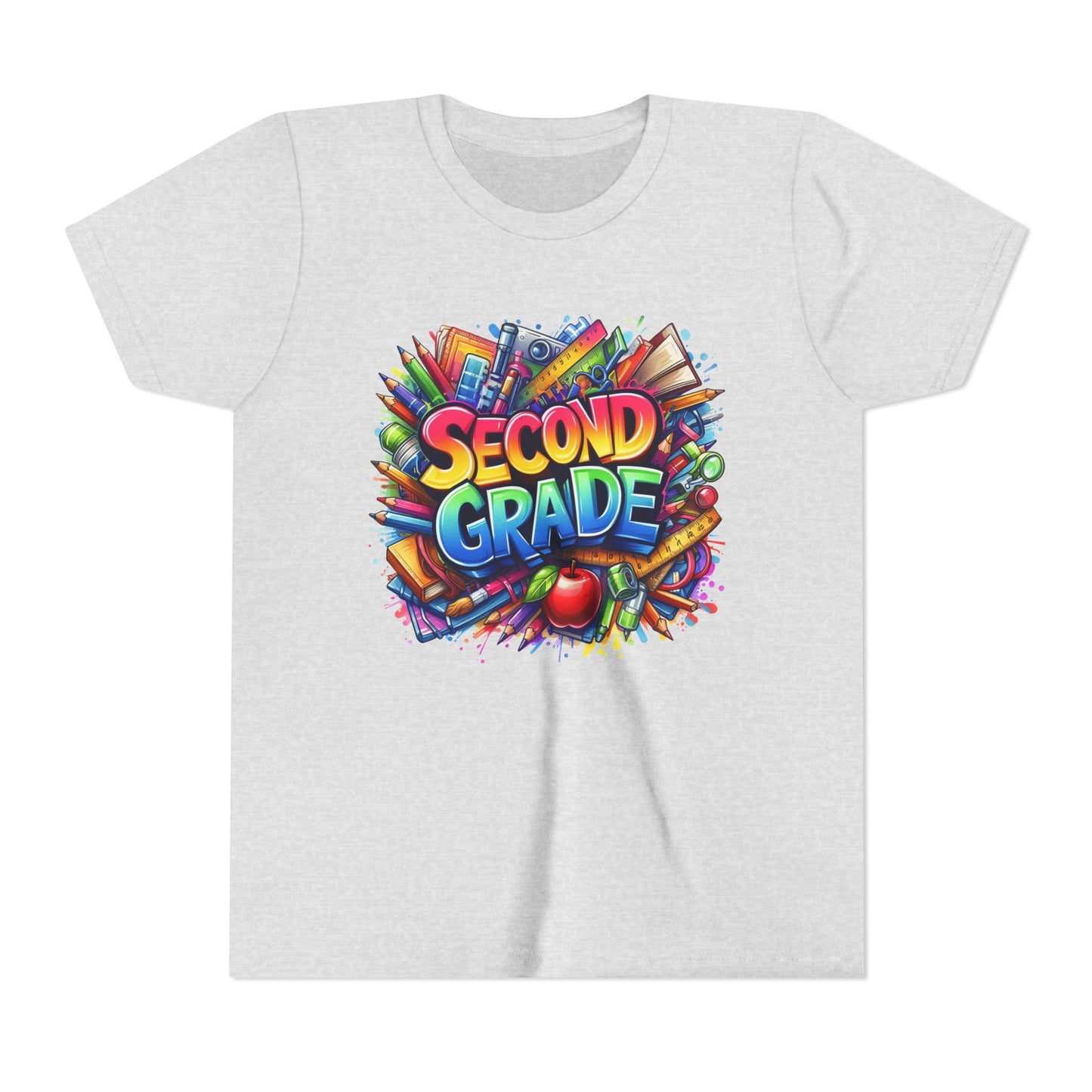 Second Grade Youth Tee — Colorful Back-to-School Kids T-Shirt