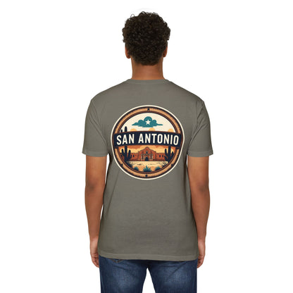 San Antonio Badge T-Shirt — Vintage Desert City Graphic