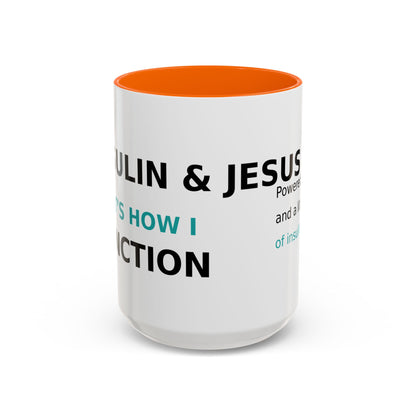 Christian Diabetes Coffee Mug – "Powered by Faith and a Little Bit of Insulin" Accent Mug (11/15oz)