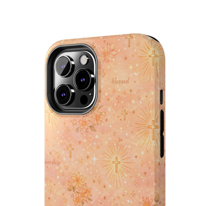 Blessed in Grace Phone Case | Christian floral iPhone Case