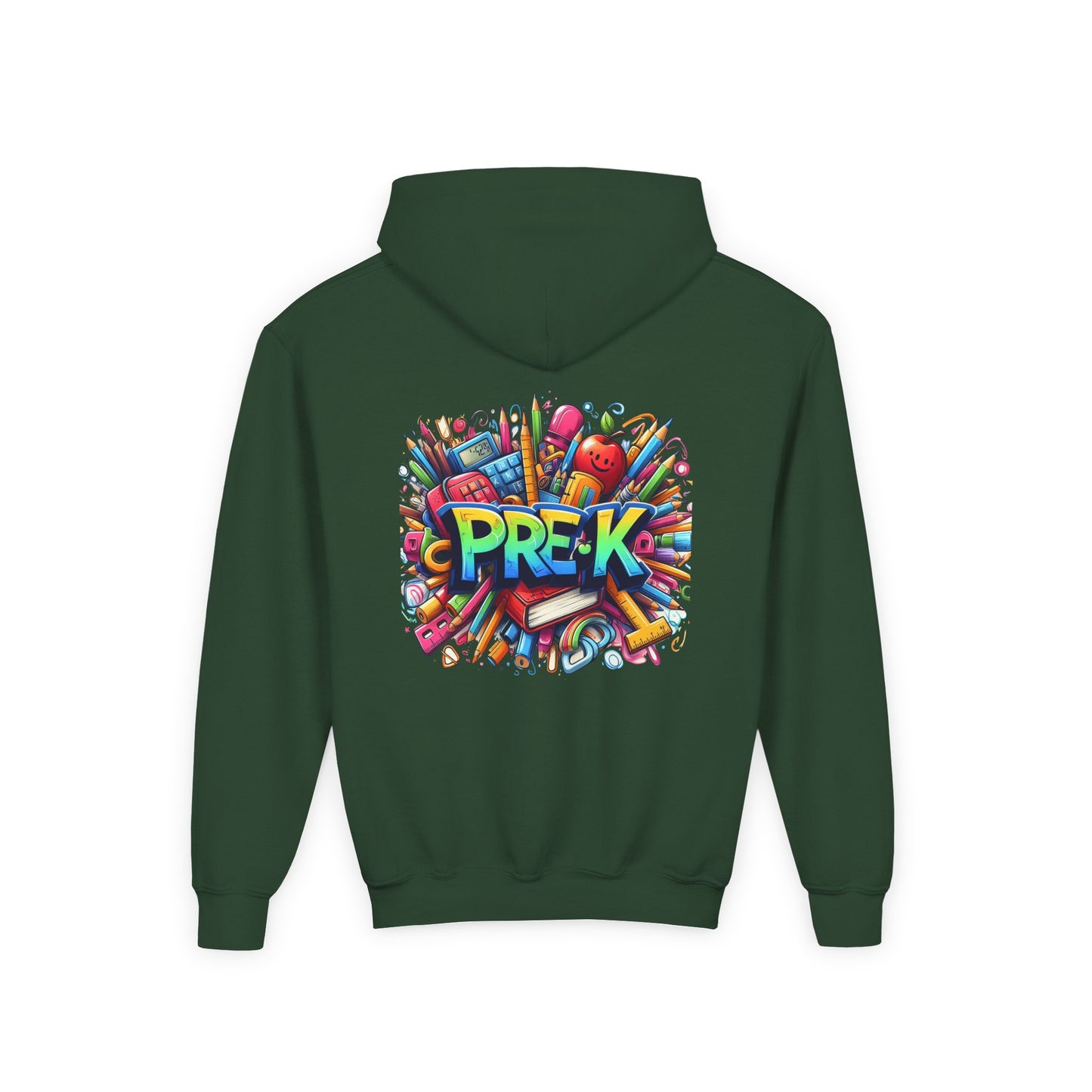 Pre-K Kids Hoodie — Colorful Back-to-School Preschool Sweatshirt