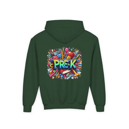 Pre-K Kids Hoodie — Colorful Back-to-School Preschool Sweatshirt