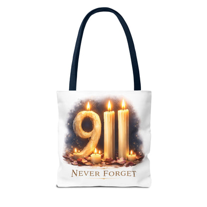 9/11 Never Forget Memorial Tote Bag