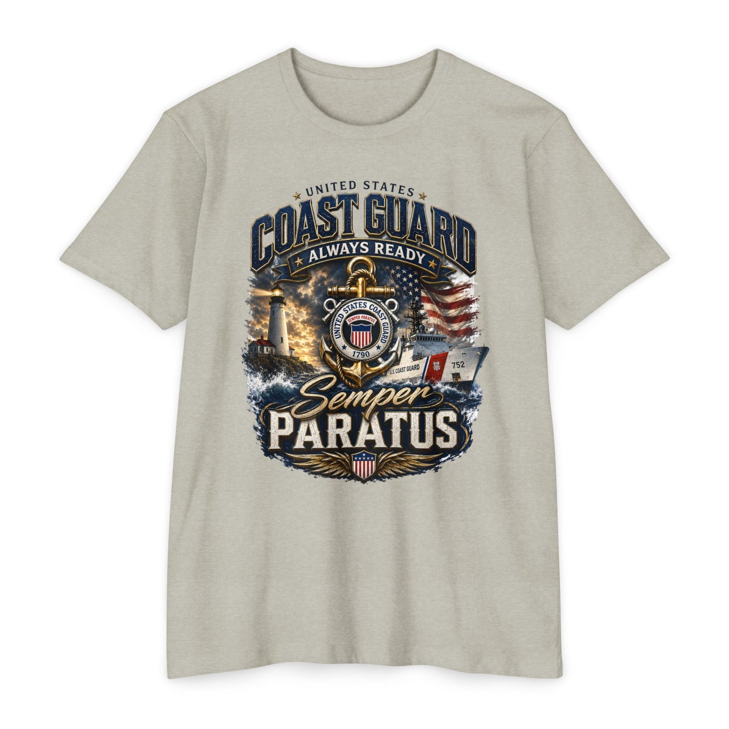 Coast Guard Semper Paratus T-Shirt – U.S. Coast Guard Veteran Tee