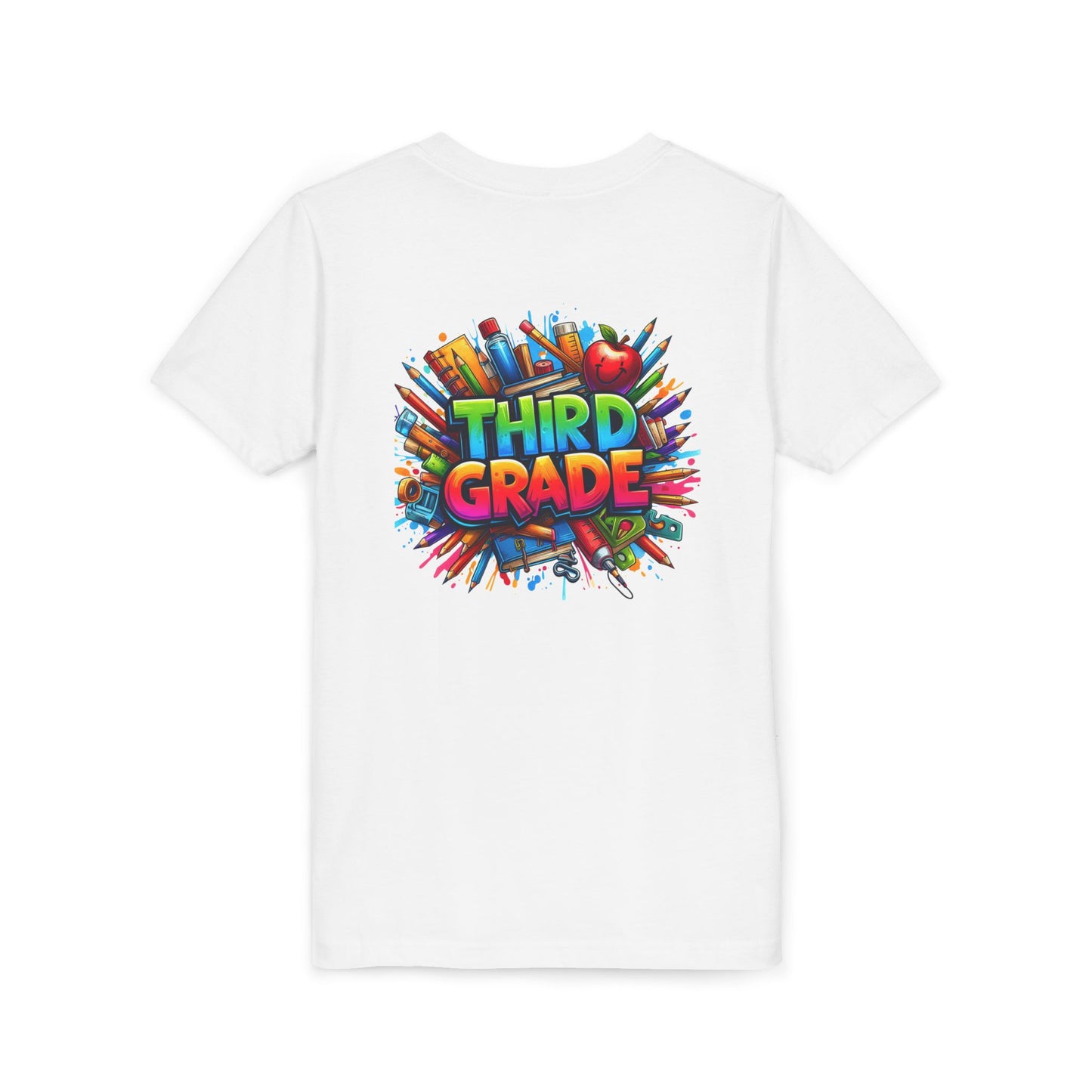 Third Grade Kids' T-Shirt – Colorful School Supplies Back-to-School Tee