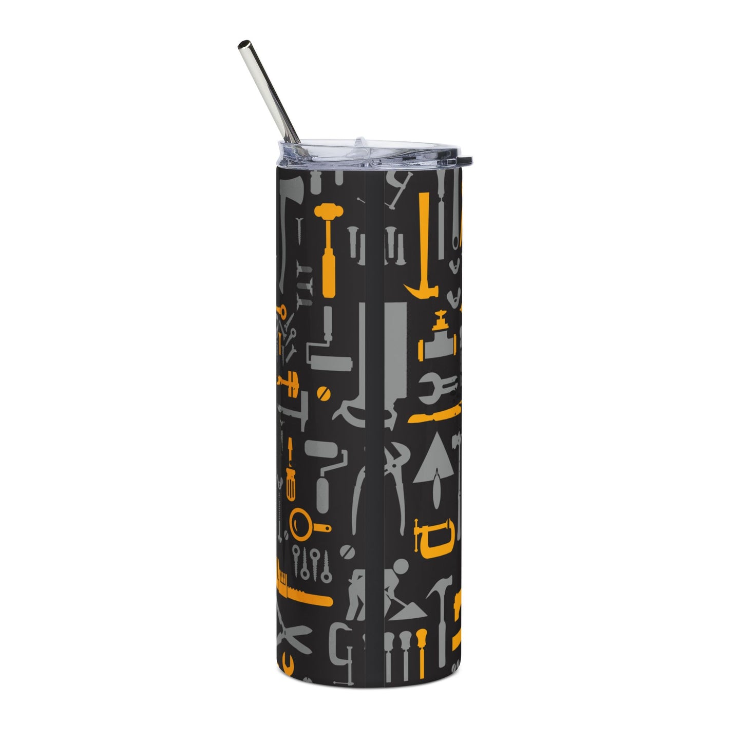 20oz Stainless Tumbler — “No Worries Daddy Can Fix It” Tool-Pattern Travel Cup