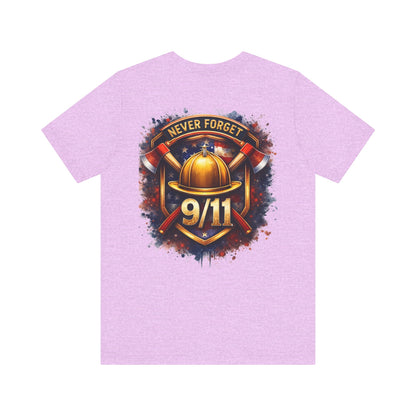 Never Forget 9/11 T‑Shirt — Firefighter Tribute Tee