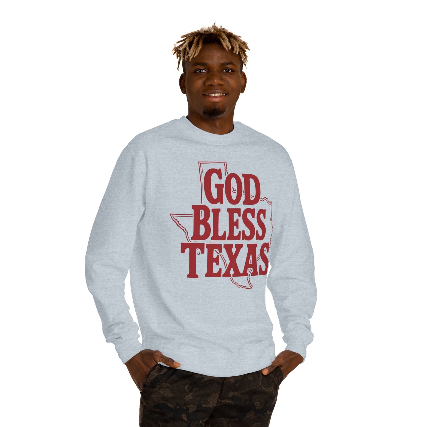 God Bless Texas Sweatshirt — Texas Pride Crewneck