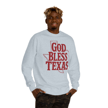 God Bless Texas Sweatshirt — Texas Pride Crewneck