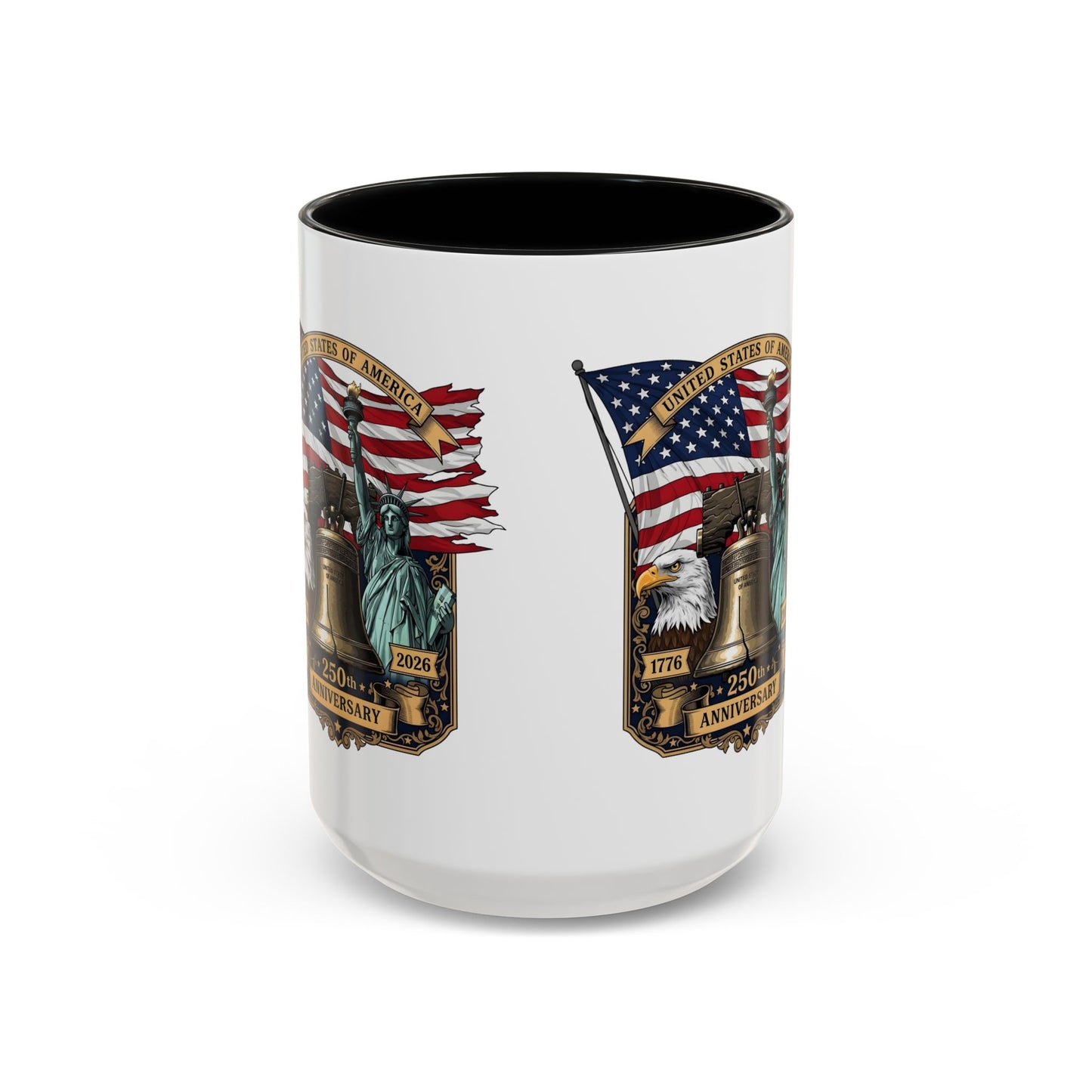 Liberty Anniversary Coffee Mug — 250th USA Celebration Accent Mug