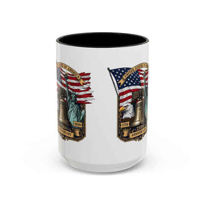 Liberty Anniversary Coffee Mug — 250th USA Celebration Accent Mug