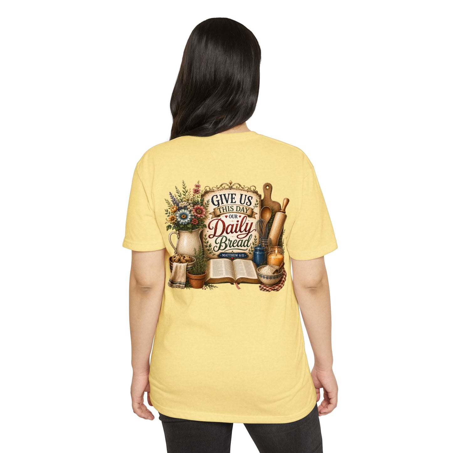 Daily Bread T-Shirt — Vintage Kitchen Bible Design