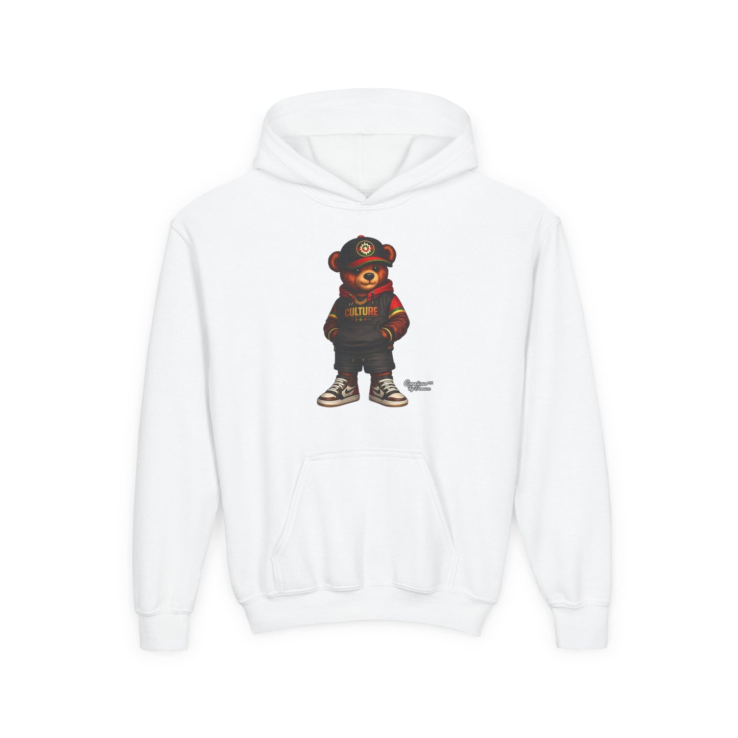Kids Bear Hoodie — Streetwear Teddy Graphic Sweatshirt
