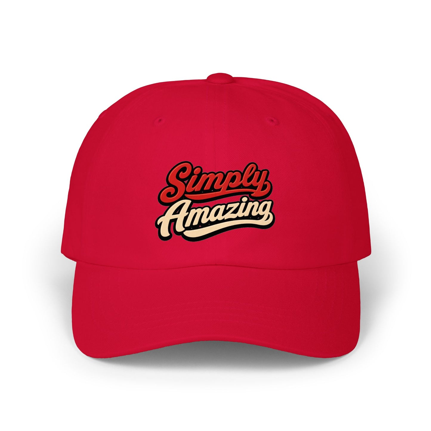 Classic Dad Cap — "Simply Amazing" Embroidered Dad Hat