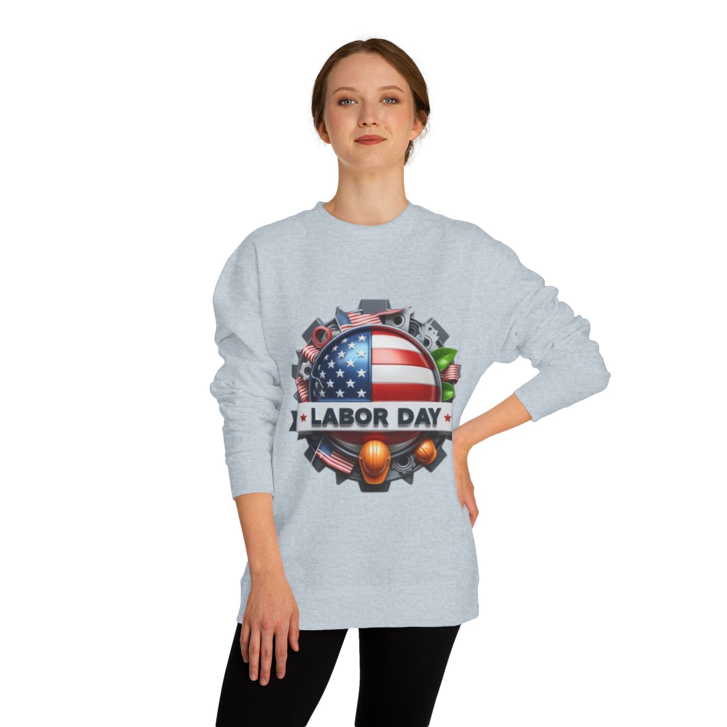 Labor Day Crewneck Sweatshirt – American Flag & Tools Workwear
