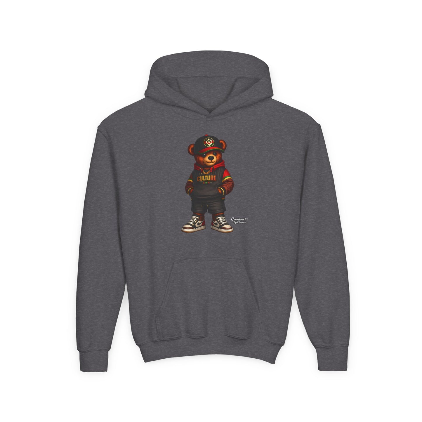 Kids Bear Hoodie — Streetwear Teddy Graphic Sweatshirt