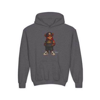 Kids Bear Hoodie — Streetwear Teddy Graphic Sweatshirt