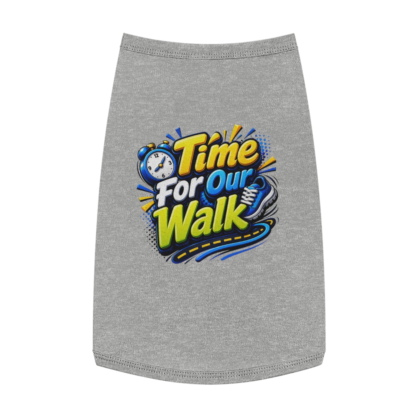 Pet Tank Top — "Time For Our Walk" Cute Dog Walking Shirt