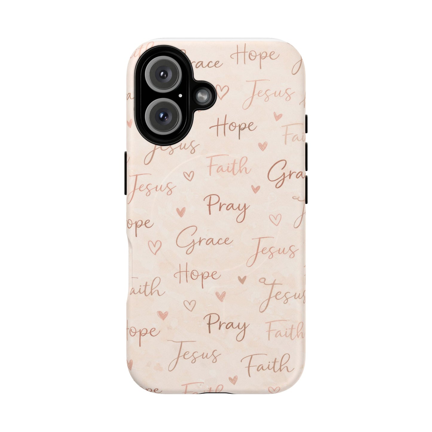 Christian Words Tough Magnetic Phone Case — Hope Pray Grace Jesus Faith