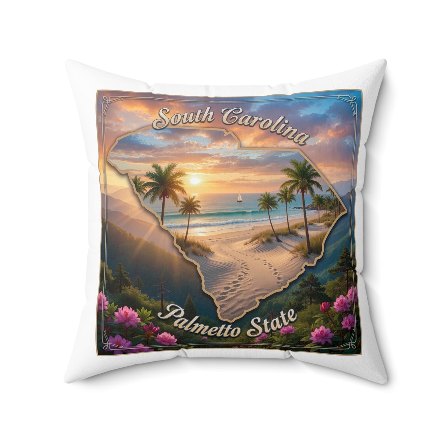 Spun Polyester Square Pillow