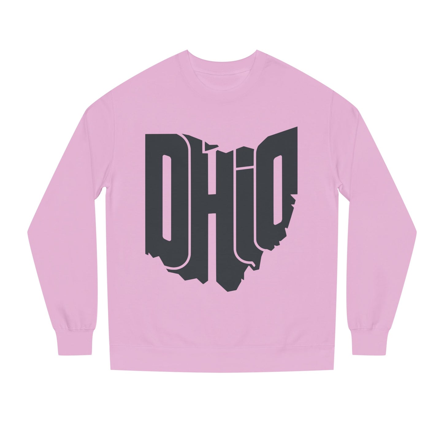Ohio State Outline Crewneck Sweatshirt — Bold 'OHIO' Map Graphic